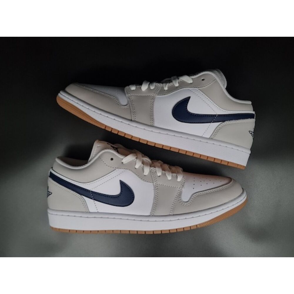 Jordan 1 Low. Midnight Navy Neutral Grey. SIZE 11 - 553558-146